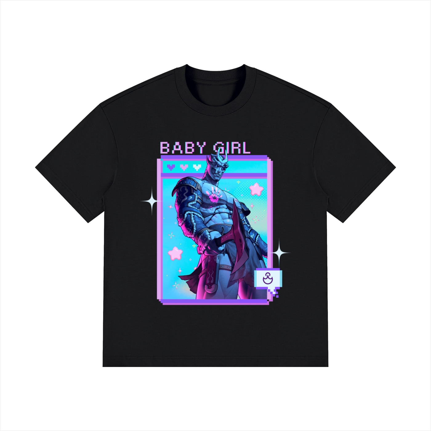 Buff Baby Girl Drop Shoulder Tee