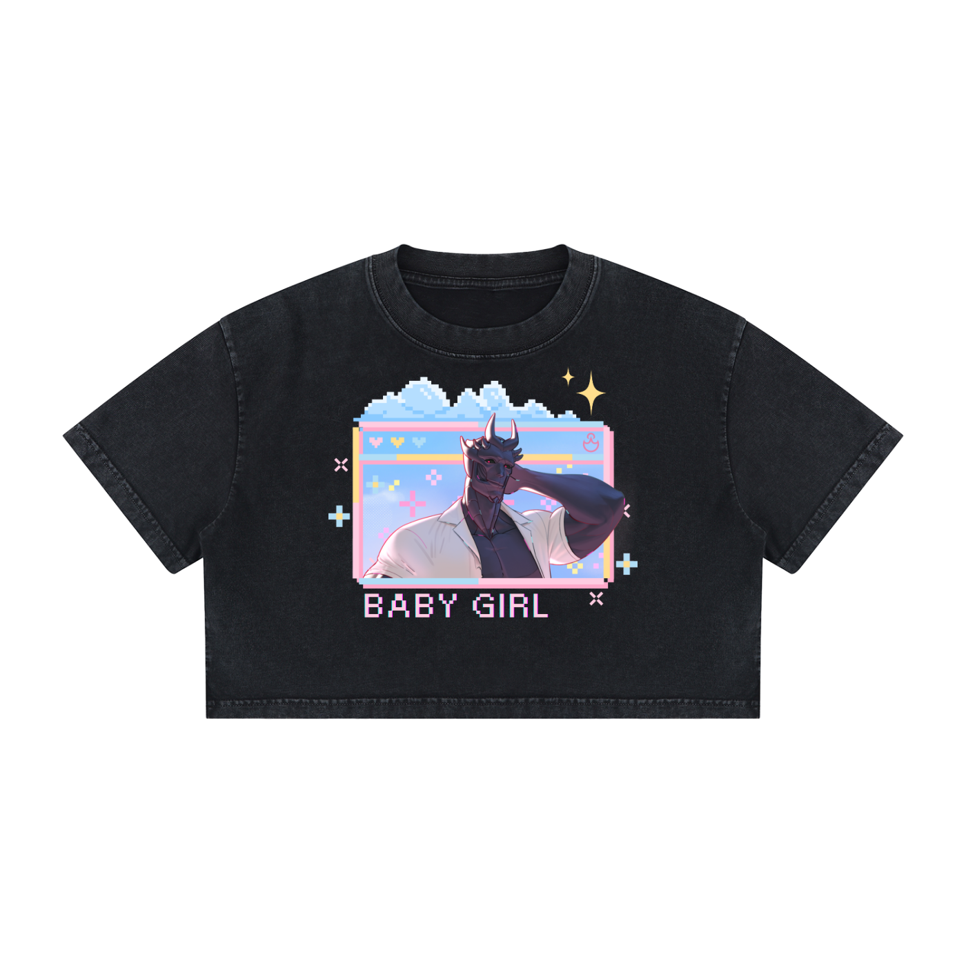 Baby Girl Mineral Wash Crop