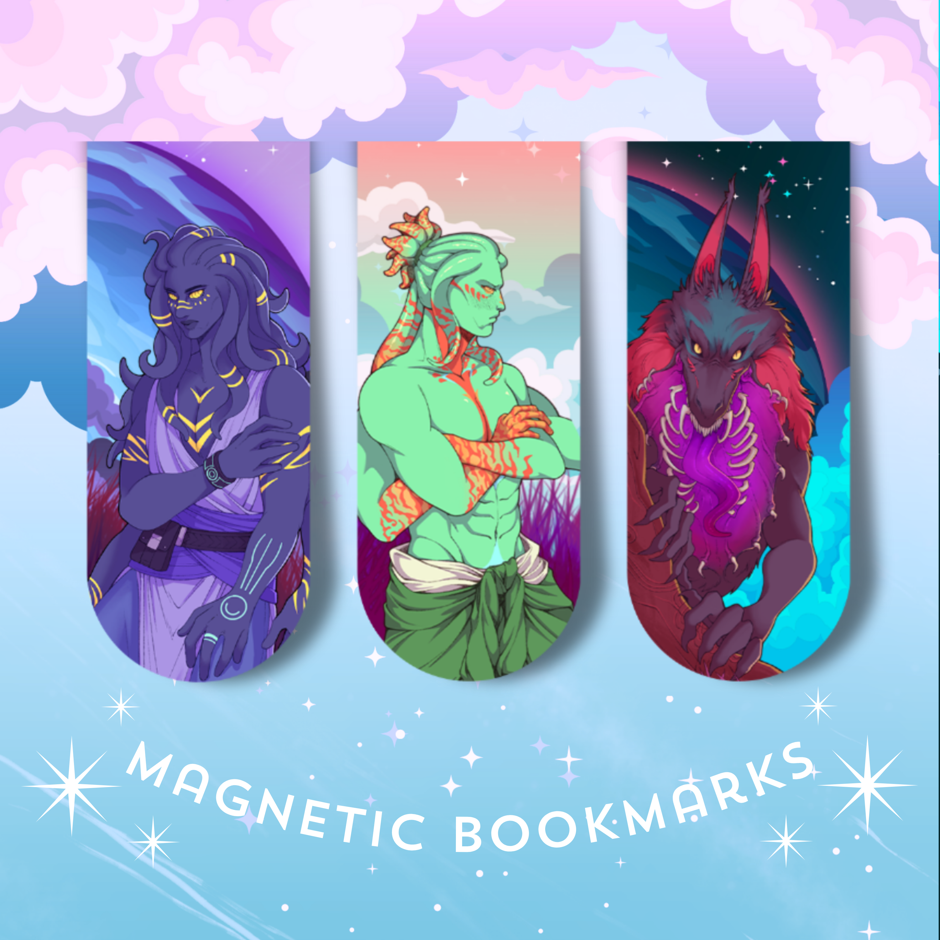 Magnetic Hero Bookmarks