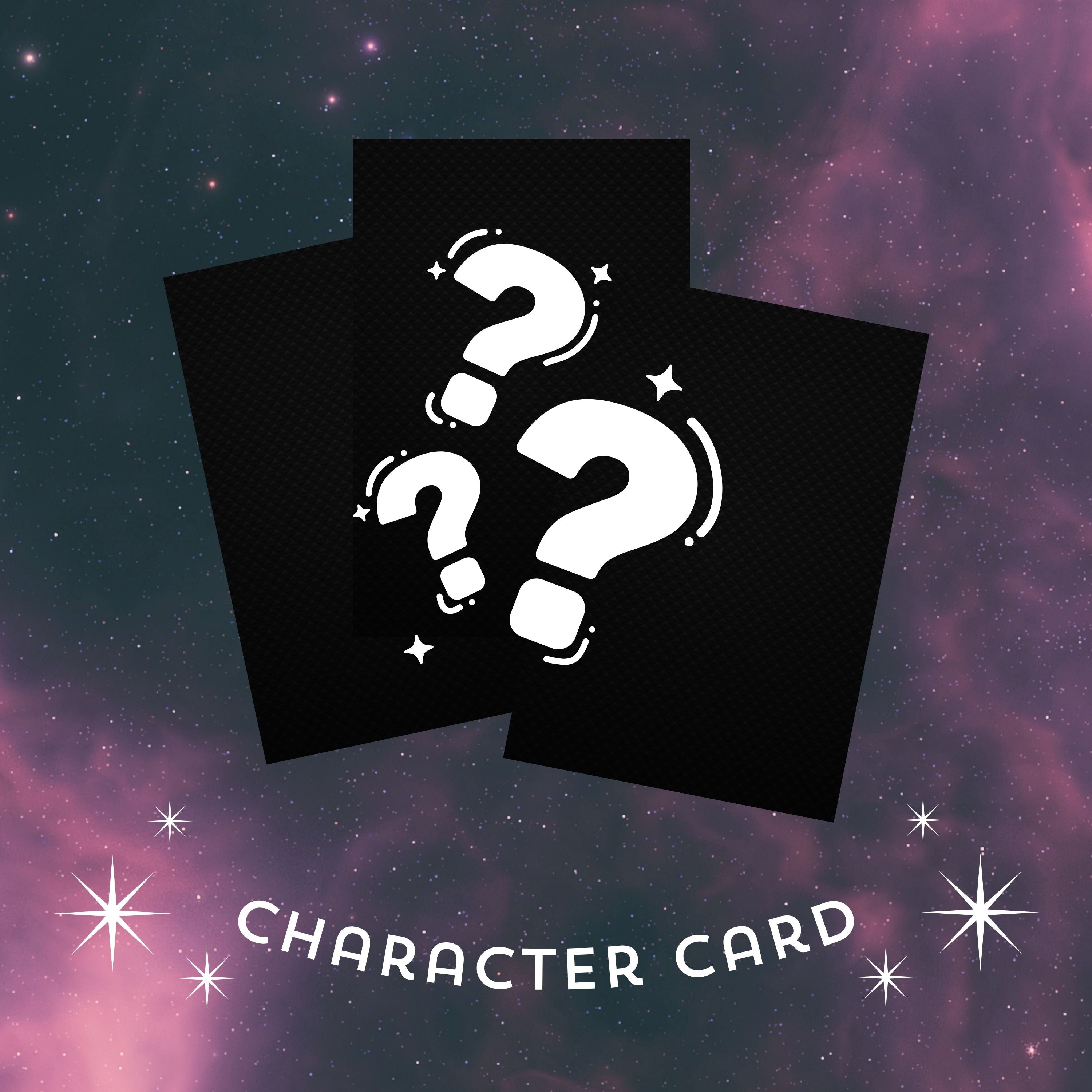 Mystery Character Card