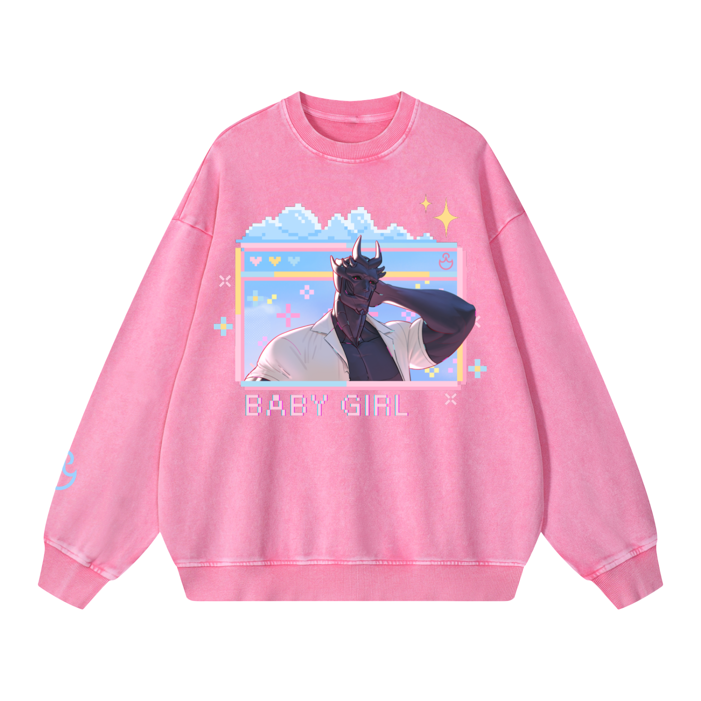 Baby Girl Stonewash Sweatshirt