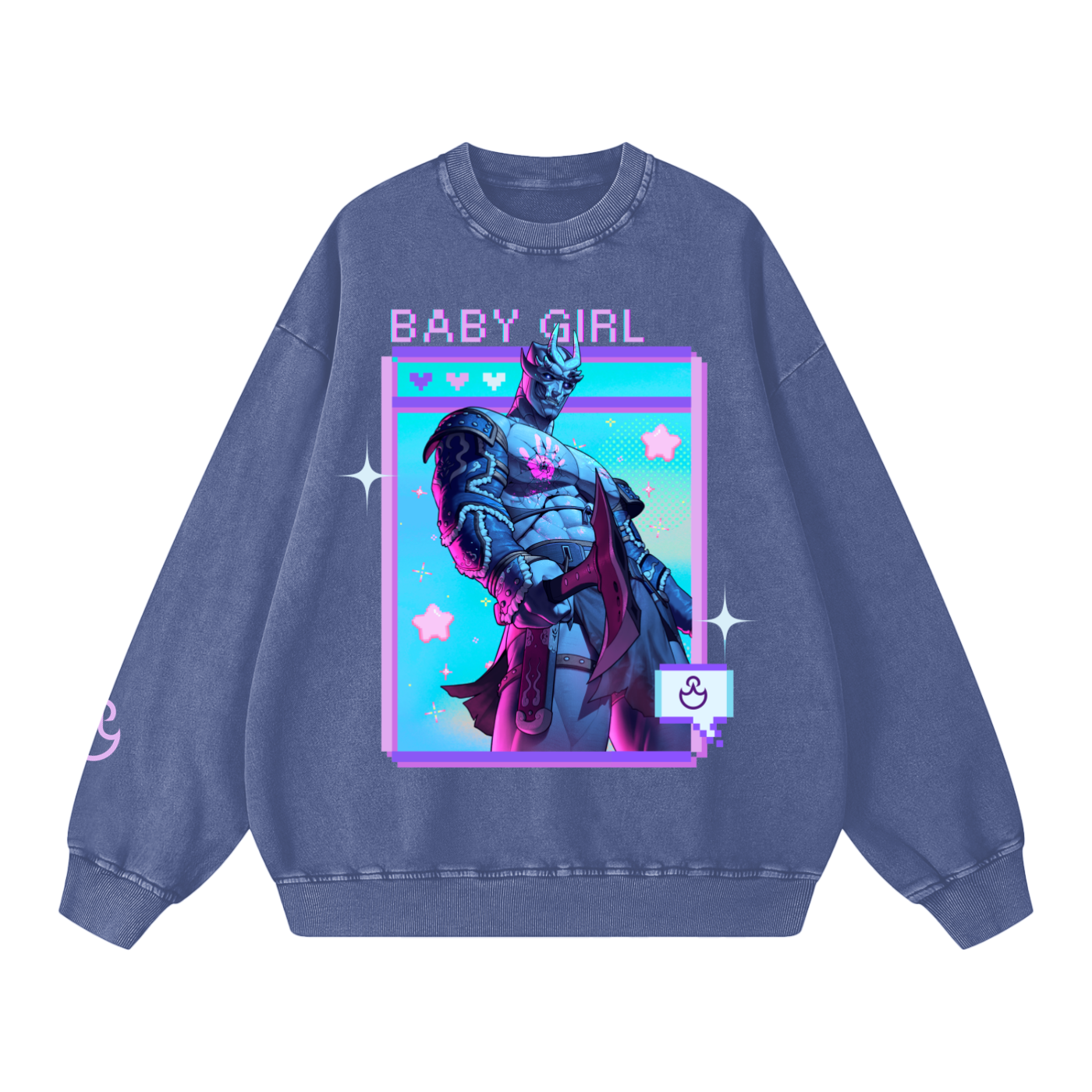 Buff Baby Girl Stonewash Sweatshirt