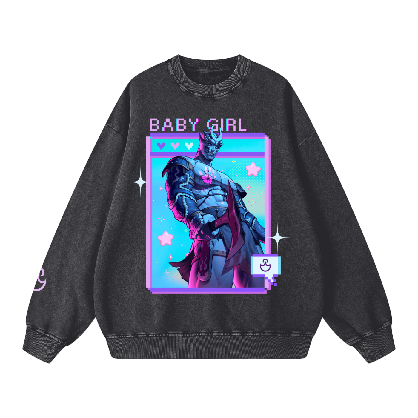 Buff Baby Girl Stonewash Sweatshirt